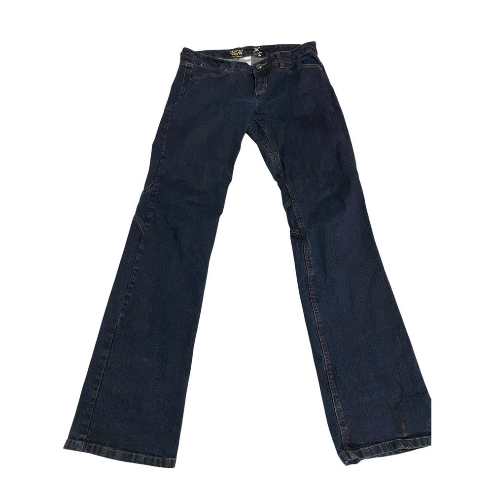 Mountain Hardwear Womens Denim Hiking Jeans 6 Long Articulated Knee Dark Wash
